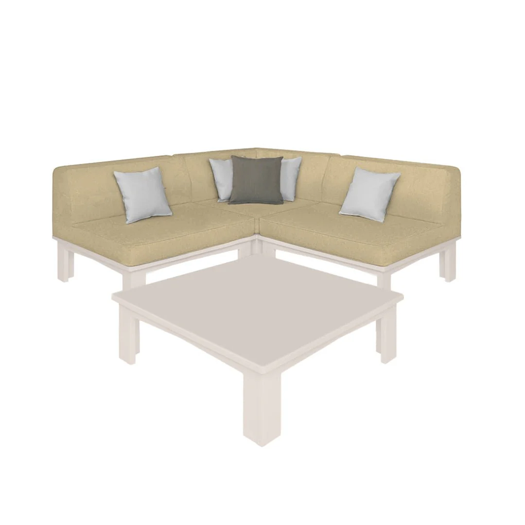 Ledge Lounger Mainstay Sectional 4 Piece Diamond - Patio Furniture Set - Image 9