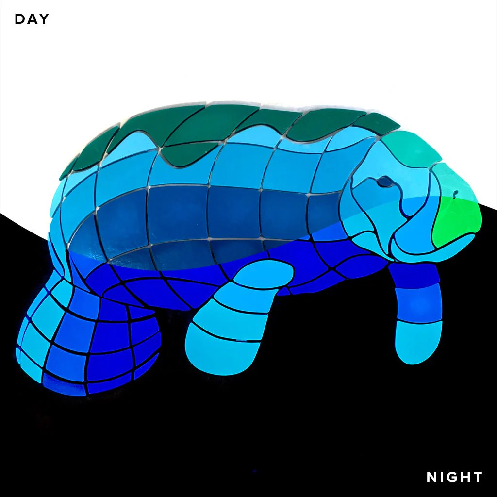 Manatee Calf 2 - Glow in the Dark Pool Mosaics