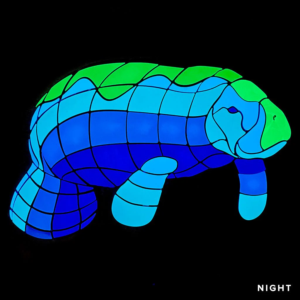 Manatee Calf 2 - Glow in the Dark Pool Mosaics - Image 2