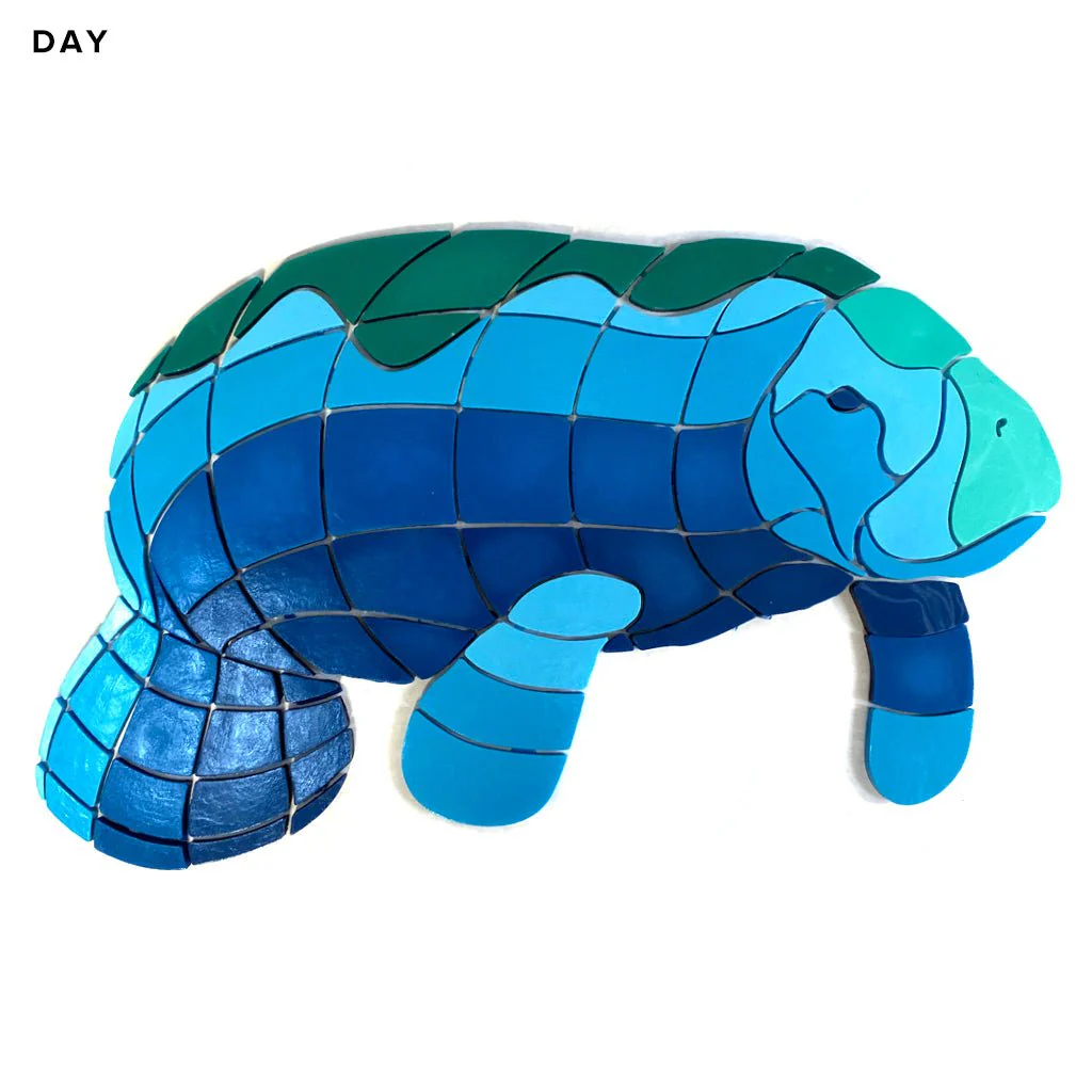 Manatee Calf 2 - Glow in the Dark Pool Mosaics - Image 3