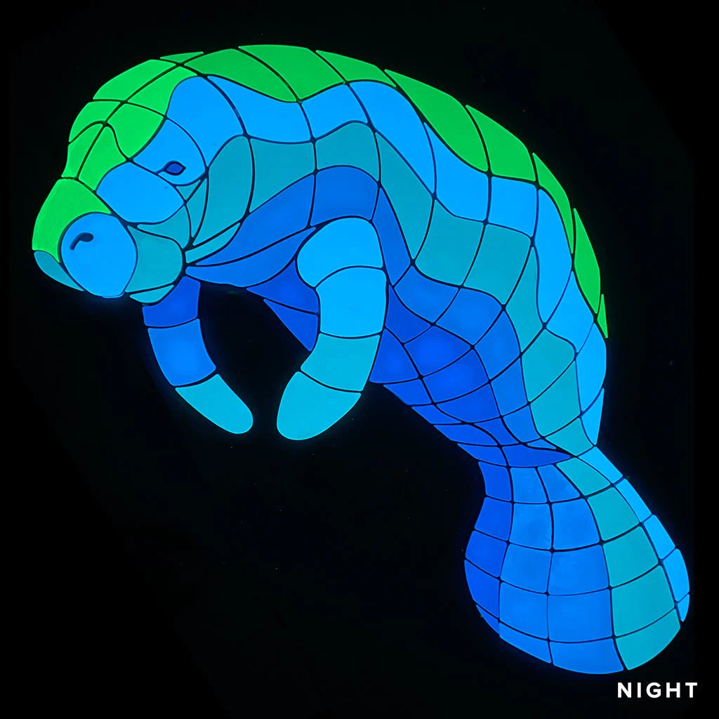 Manatee Mother - Glow in the Dark Pool Mosaics - Image 2