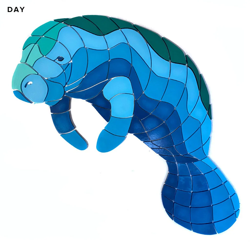 Manatee Mother - Glow in the Dark Pool Mosaics - Image 3