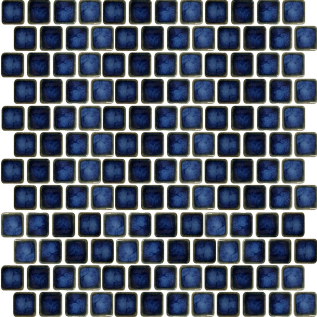 Marble Blue, 1" x 1" - Porcelain Pool Tile