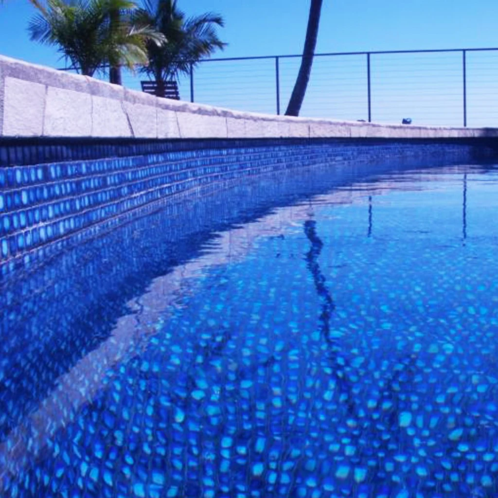 Marble Blue, 1" x 1" - Porcelain Pool Tile - Image 3