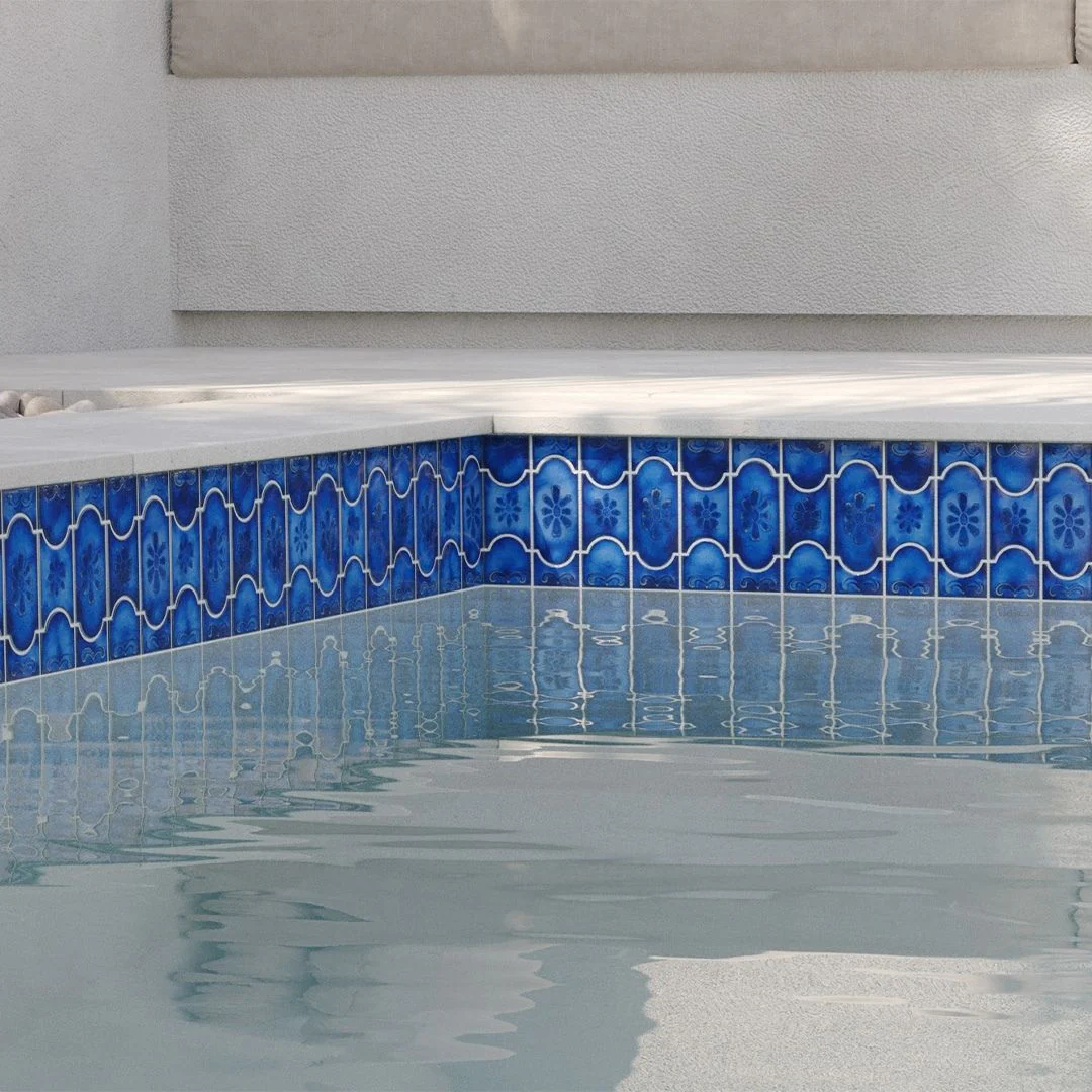 Marble Royal, Mosaic - Porcelain Pool Tile - Image 3