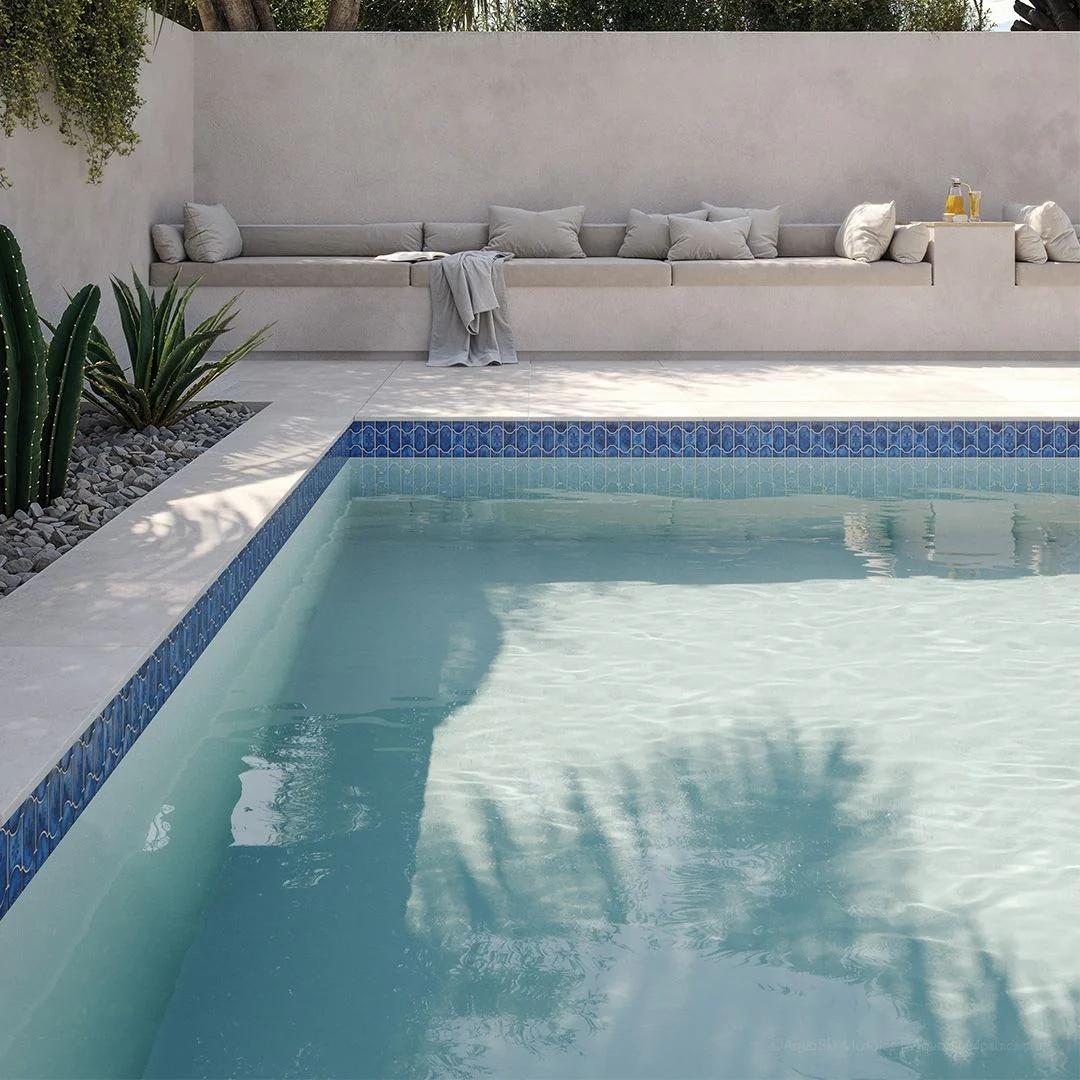 Marble Royal, Mosaic - Porcelain Pool Tile - Image 4