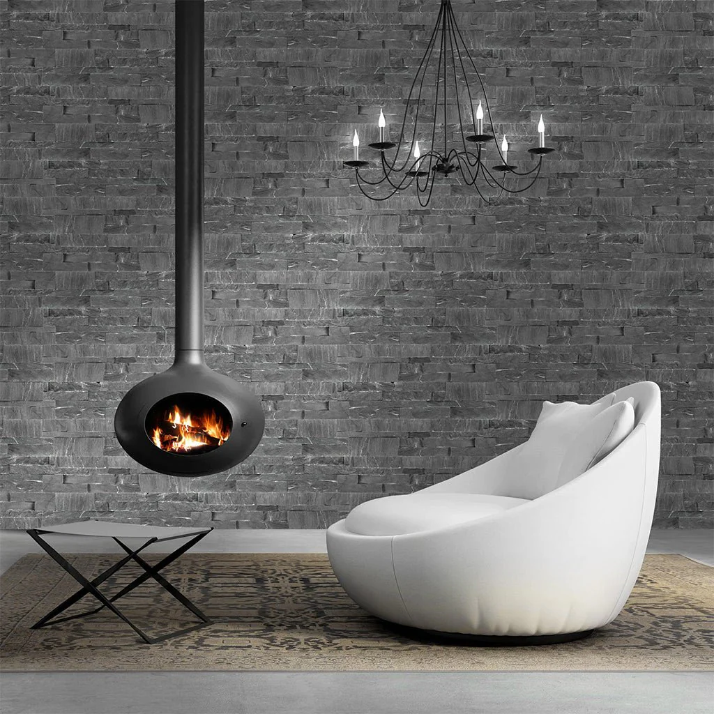 Marine Black, 6" x 24" Ledger Panel - Stacked Natural Stone - Image 2