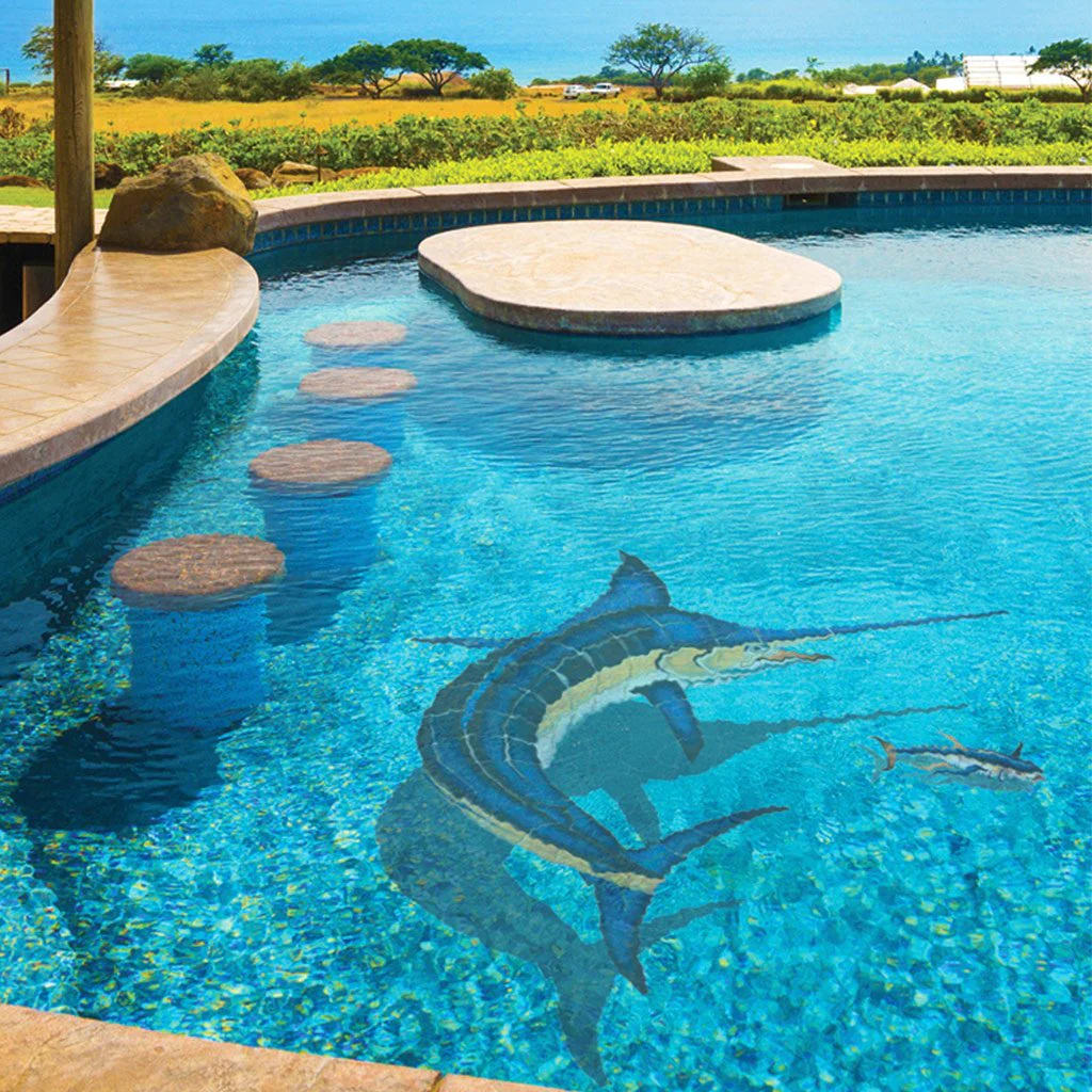Marlin, CC  w/Shadow - Pool Mosaic - Image 3