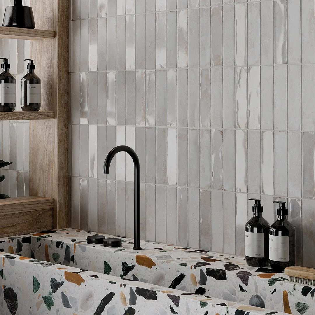 Marrakech Total White, 2" x 8" - Porcelain Tile - Image 3