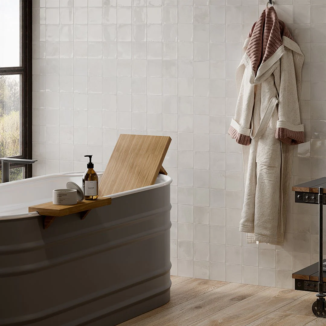 Marrakech White, 4" x 4" - Porcelain Tile - Image 2