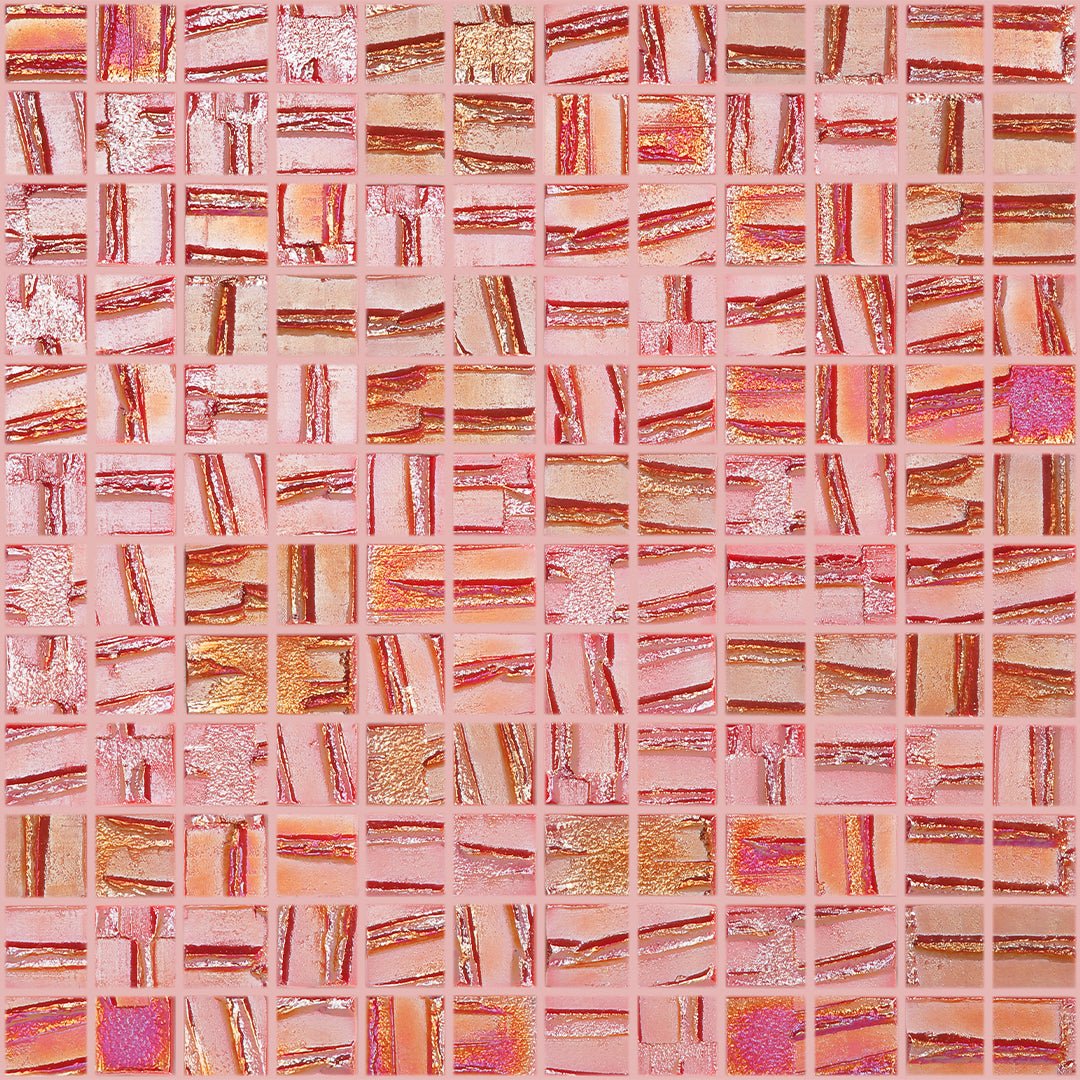 Mars Red, 1" x 1" - Glass Tile