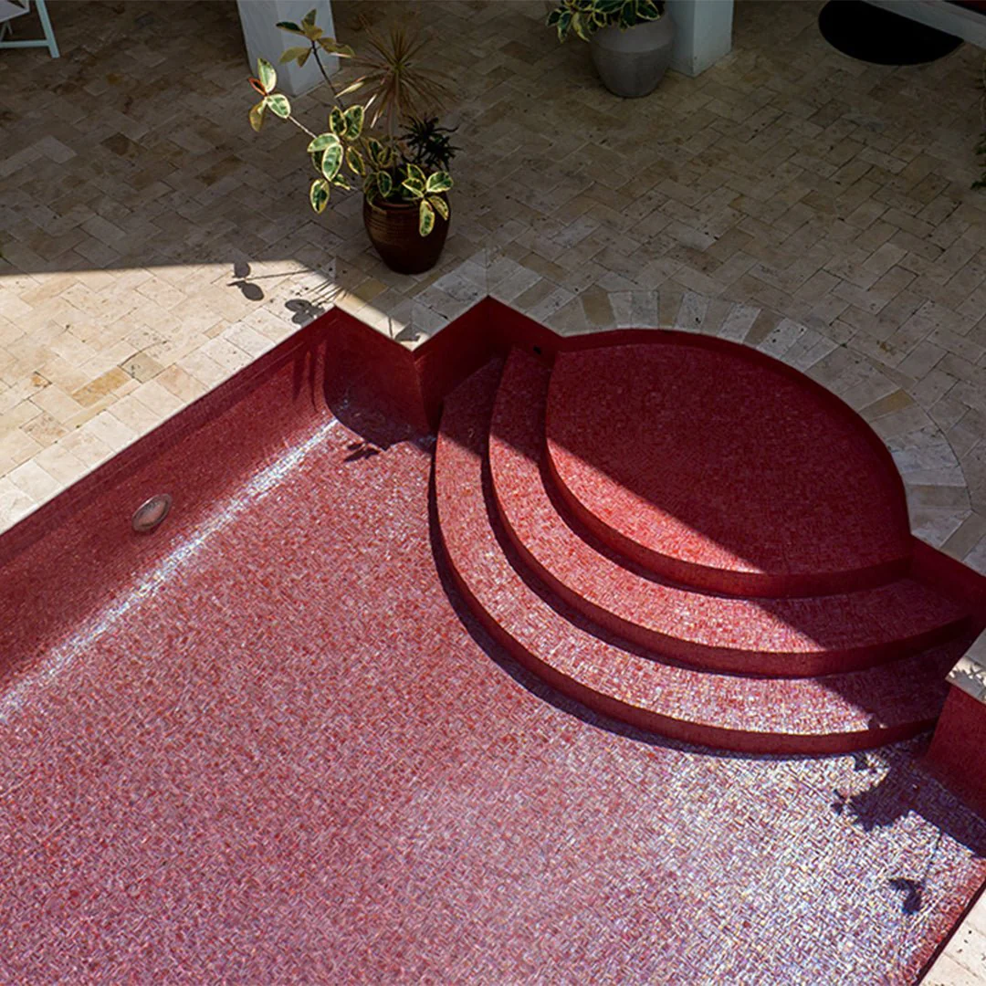 Mars Red, 1" x 1" - Glass Tile - Image 2