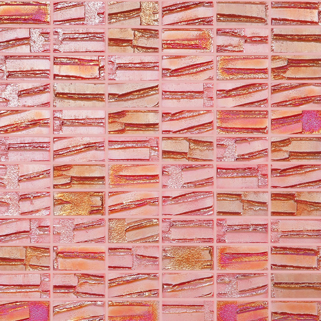 Mars Red, 1" x 2" - Glass Tile