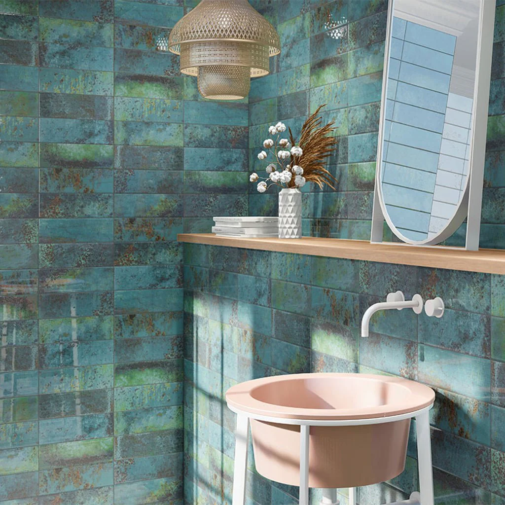 Marza Aqua, 4" x 12" - Ceramic Tile - Image 2