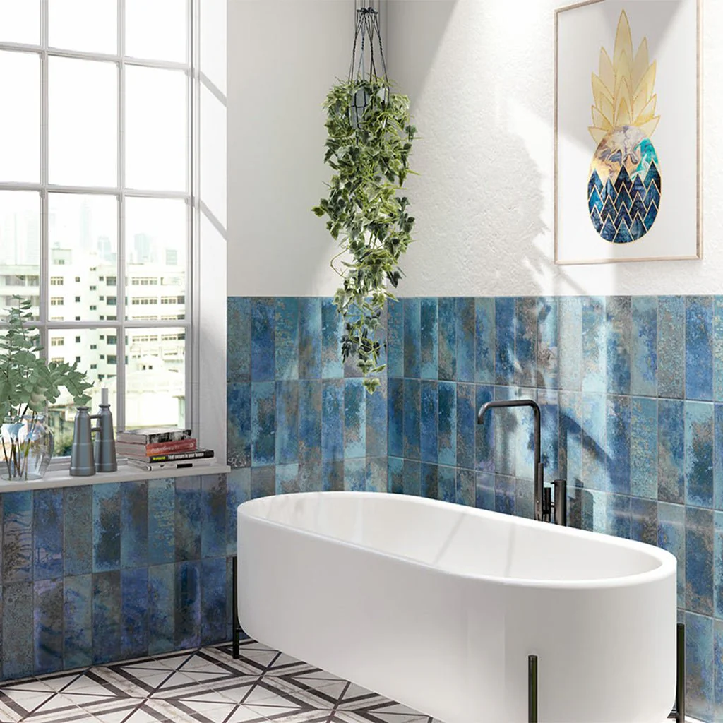 Marza Cobalt, 4" x 12" - Ceramic Tile - Image 2
