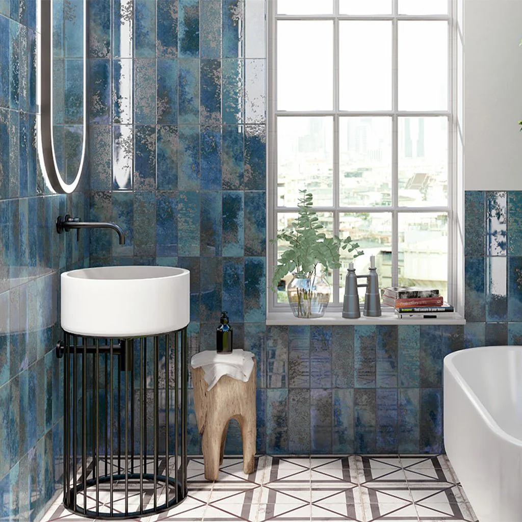 Marza Cobalt, 4" x 12" - Ceramic Tile - Image 4
