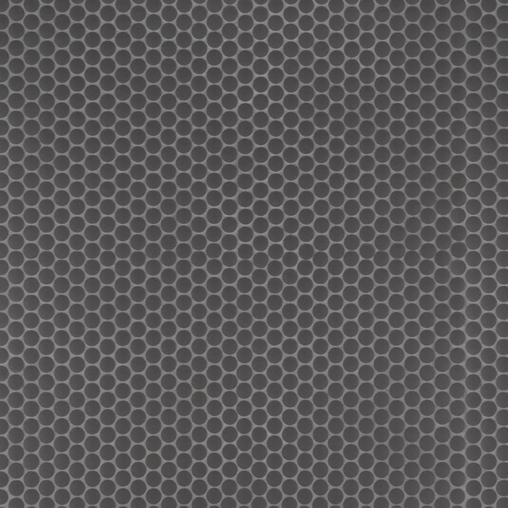 Matte Nero, Penny Round Mosaic - Porcelain Tile