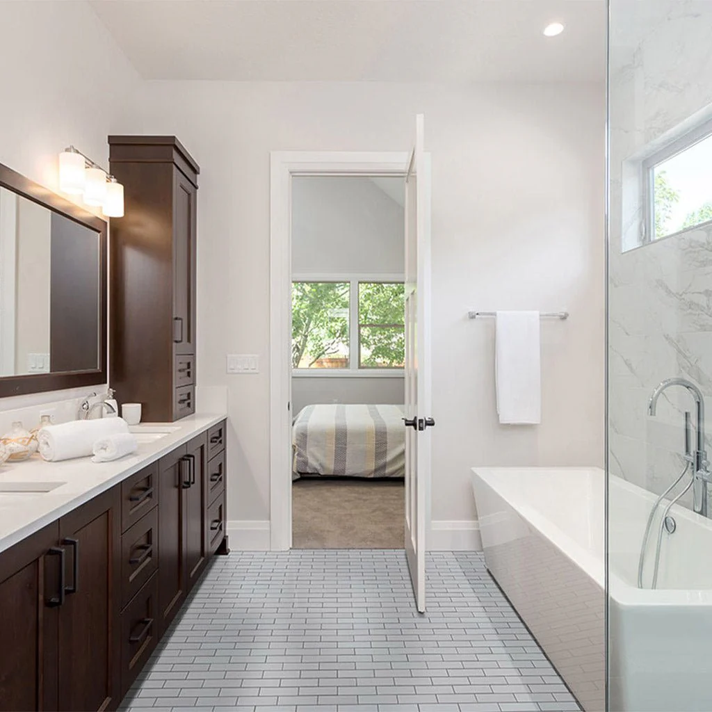 Matte White Brick, 2" x 6" - Porcelain Tile - Image 2