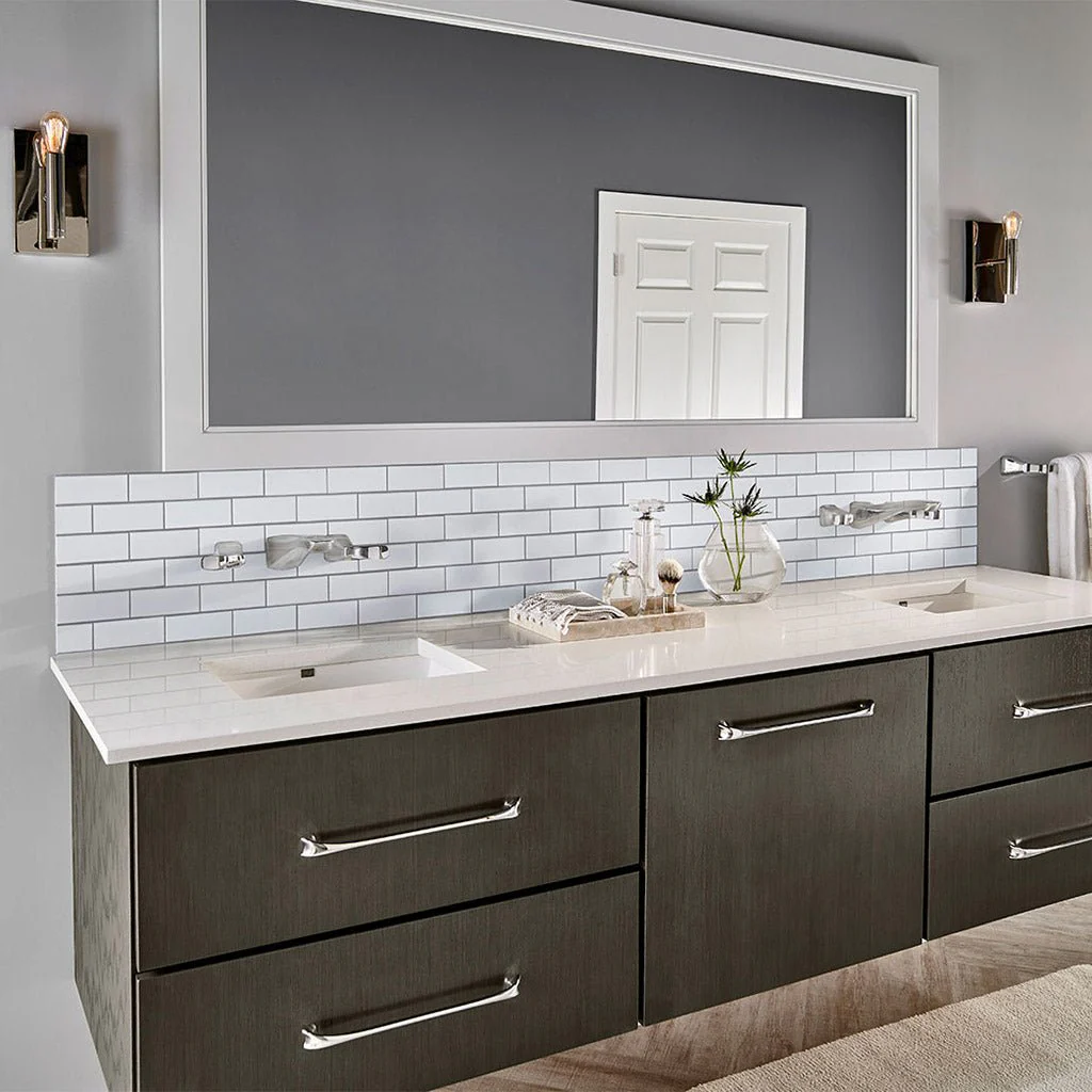 Matte White Brick, 2" x 6" - Porcelain Tile - Image 3