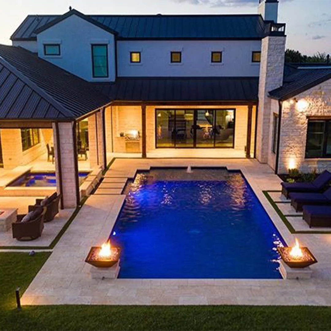 Maya 24" Fire Bowl - GFRC Concrete - Fire Feature - Image 3