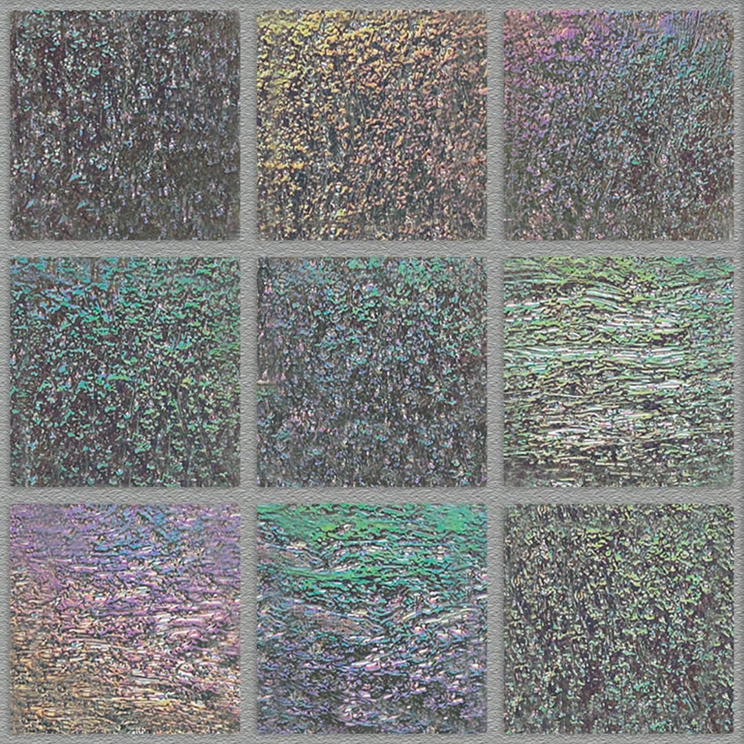 754 Mercury, 3/4" x 3/4" - Glass Tile