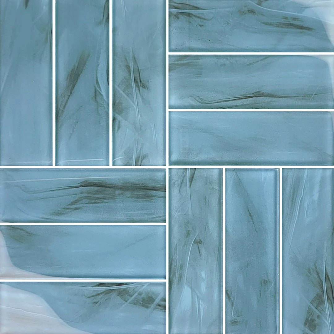 Metro Blue, 2" x 6" - Glass Tile