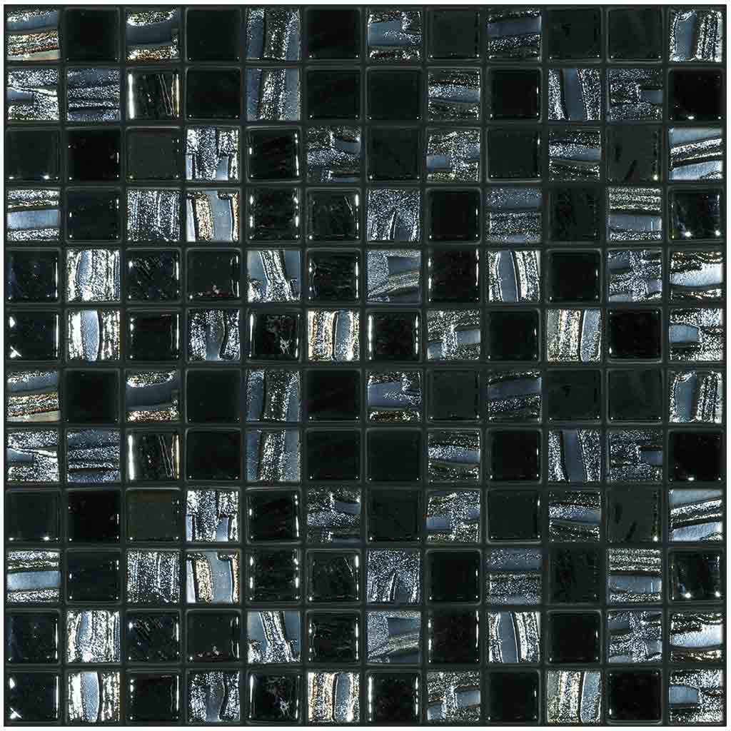 Midnight Moon Mix, 1" x 1" - Glass Tile