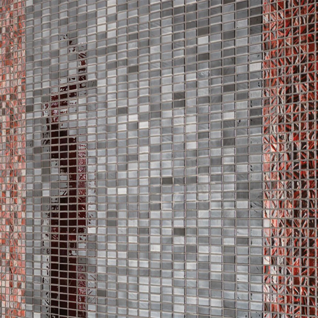 Mini Brick Black Mix Colors 358M-358L, 1/2" x 1" - Glass Tile - Image 5