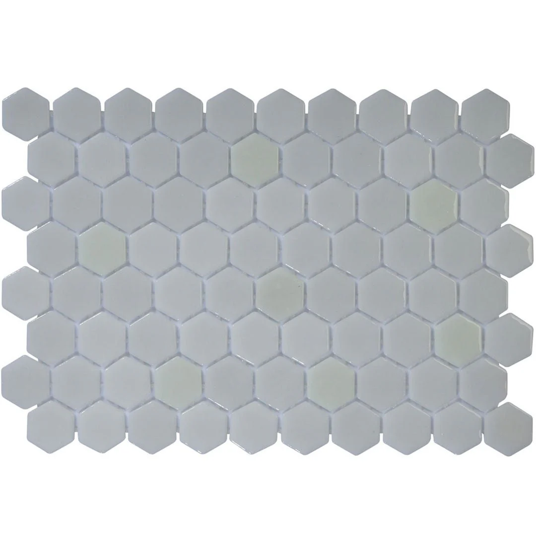 Misty Harbor, Hexagon Mosaic - Glass Tile