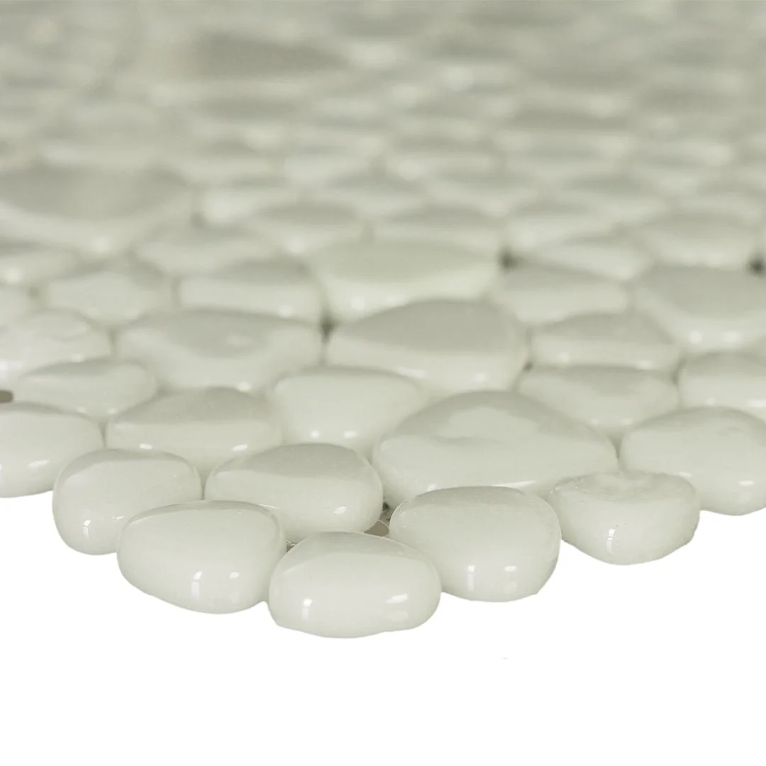 Misty Harbor, Mixed Pebble - Glass Tile - Image 3
