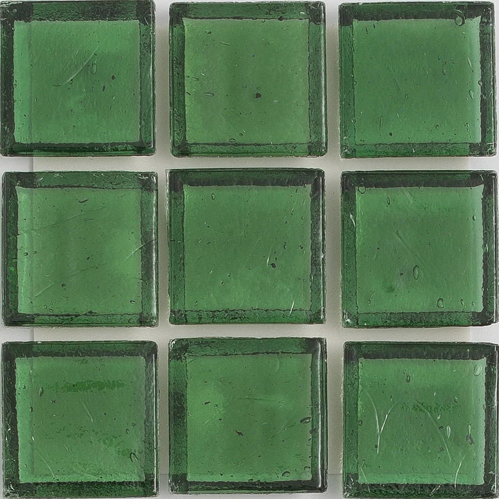 Moldavite Clear, 1" x 1" - Glass Tile