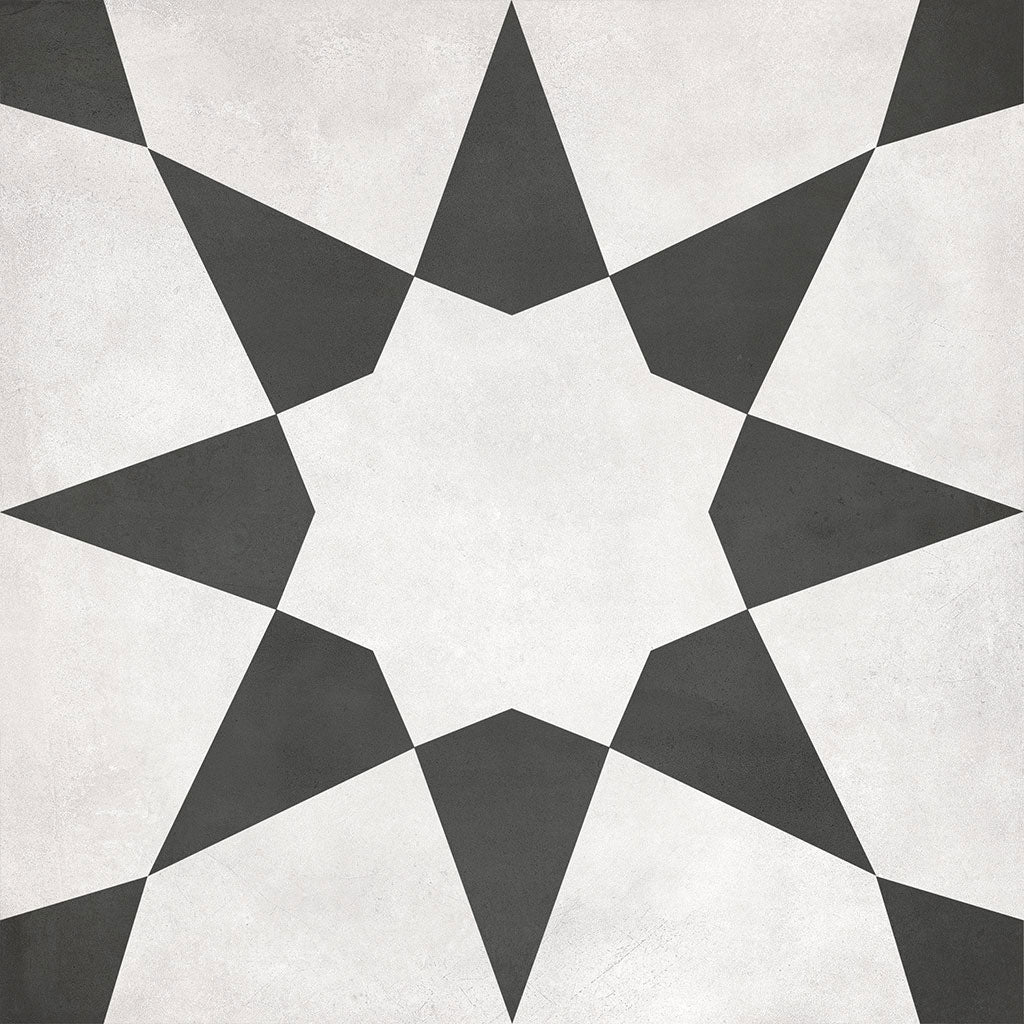 Monochrome Stellar, 8" x 8" - Porcelain Tile - Image 2