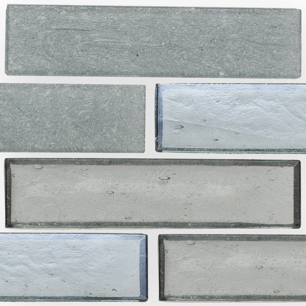 Moonlight, 1" x 4" Staggered - Glass Tile - Image 3