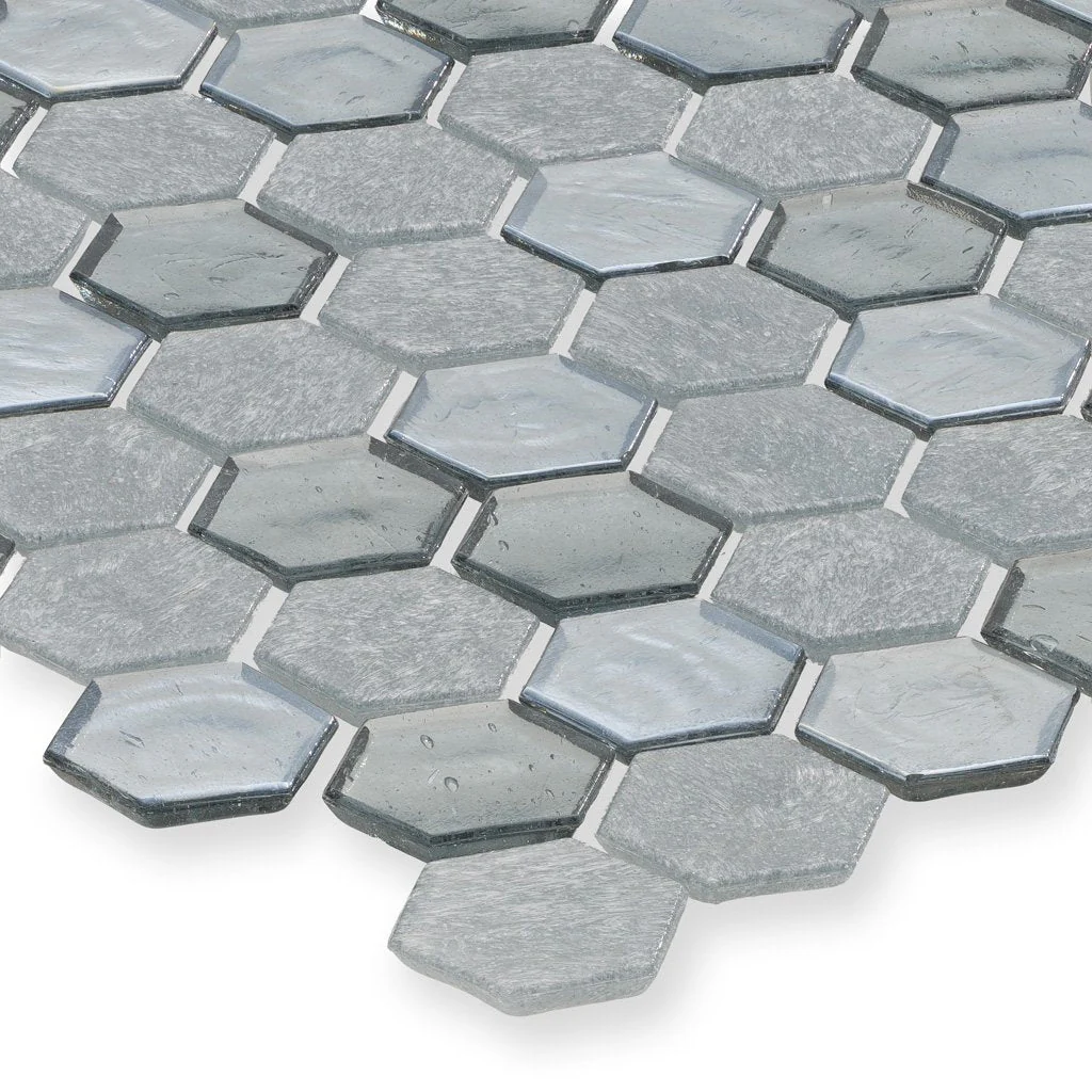 Moonlight, Hexagon Mosaic - Glass Tile - Image 2