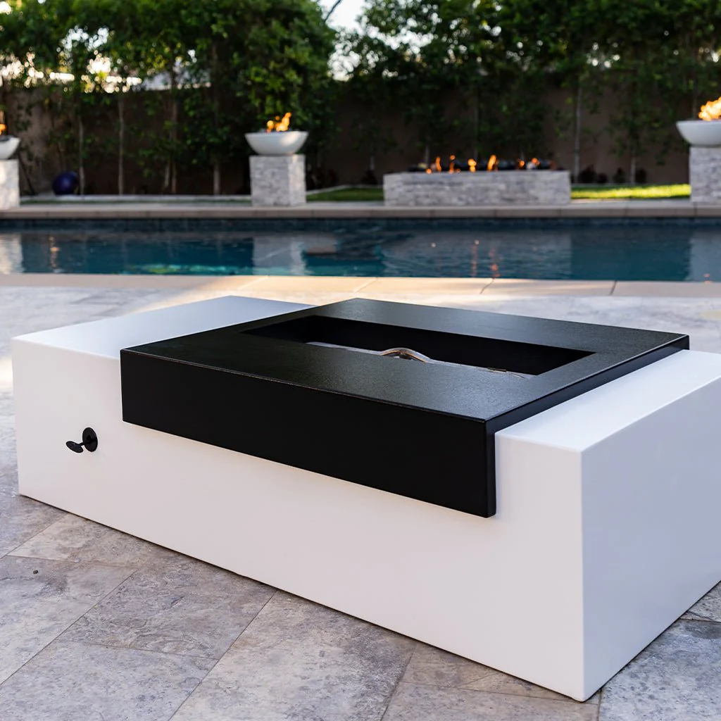 Moonstone Fire Table, Powder Coated Metal - Fire Pit - Image 5