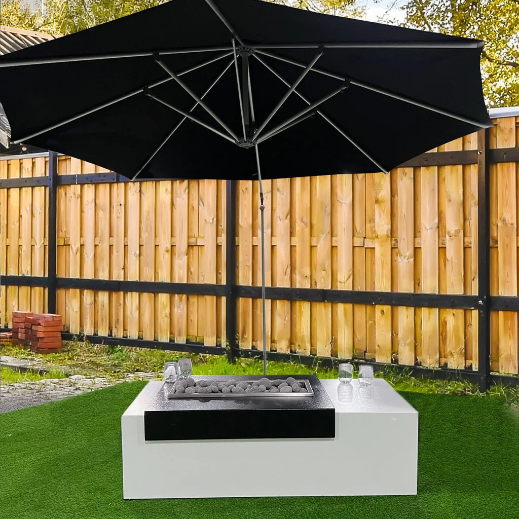 Moonstone Fire Table, Powder Coated Metal - Fire Pit - Image 6