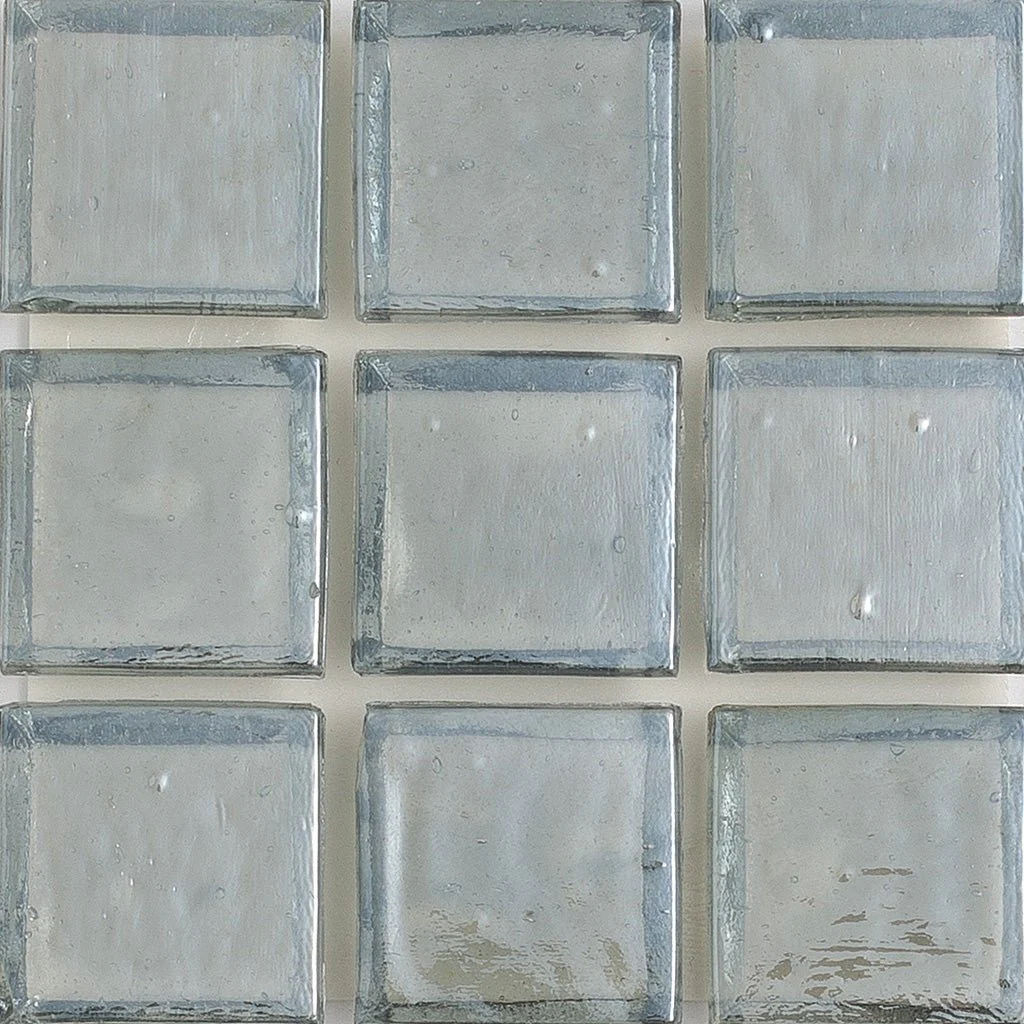 Moonstone Silver, 1" x 1" - Glass Tile