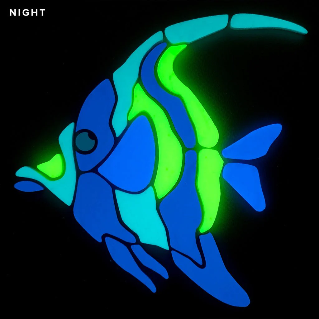 Moorish Idol Fish - Glow in the Dark Pool Mosaic - Image 2