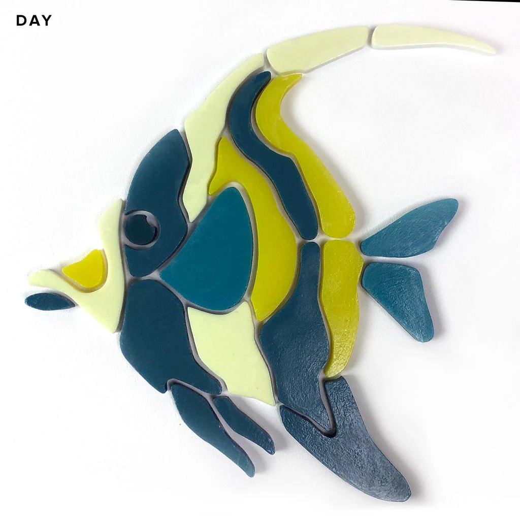 Moorish Idol Fish - Glow in the Dark Pool Mosaic - Image 3