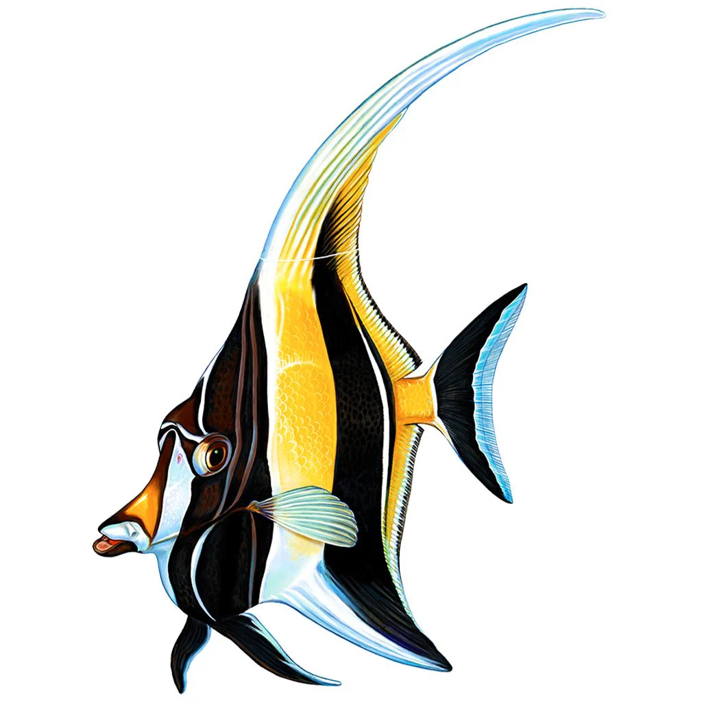 Moorish Idol, Porc - Pool Mosaic
