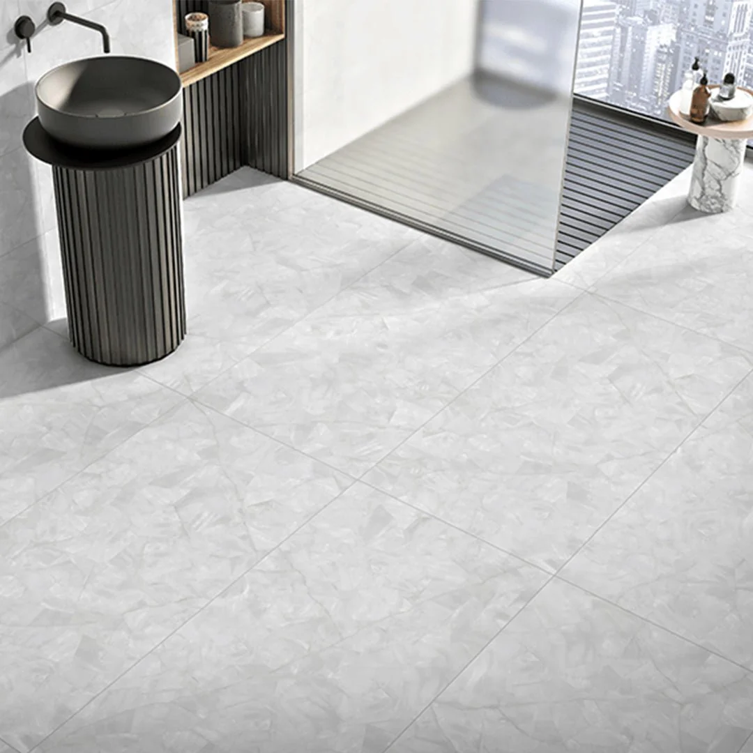 Mother of Pearl Matte Silver, 12" x 24" - Porcelain Tile - Image 2