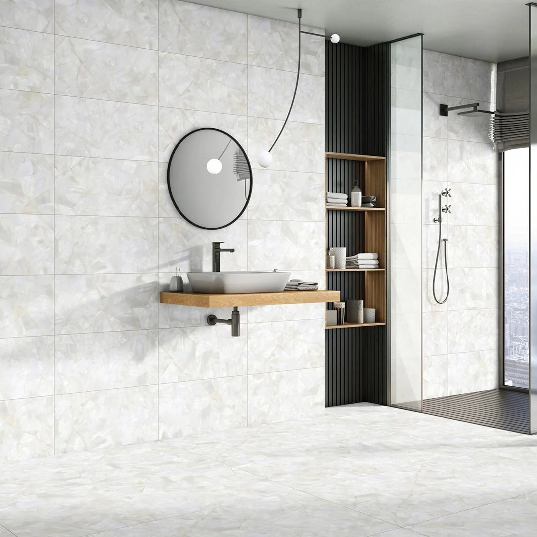 Mother of Pearl Polished Ivory, 12" x 24" - Porcelain Tile - Image 2