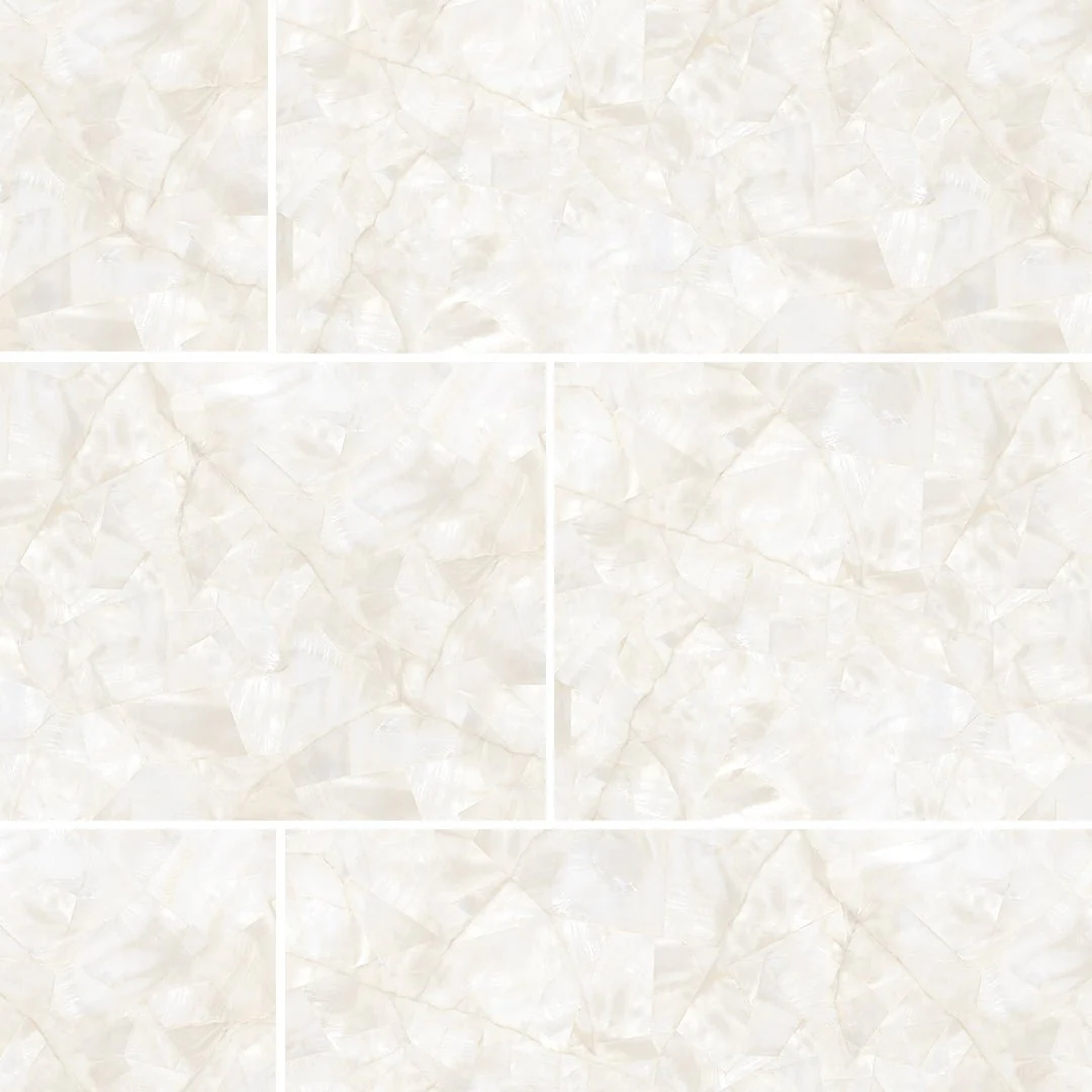 Mother of Pearl Polished Ivory, 4" x 12" - Porcelain Tile - Image 2