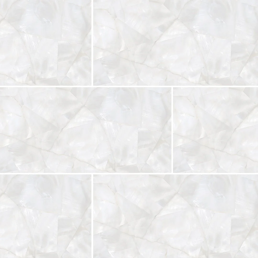 Mother of Pearl Polished Silver, 4" x 12" - Porcelain Tile - Image 2