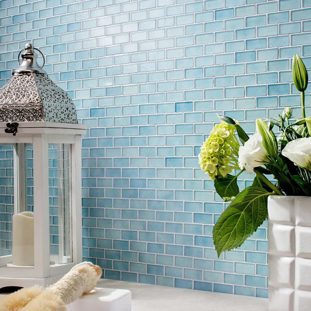 Angelite Natural, 3/4" x 1-5/8" - Glass Tile - Image 2