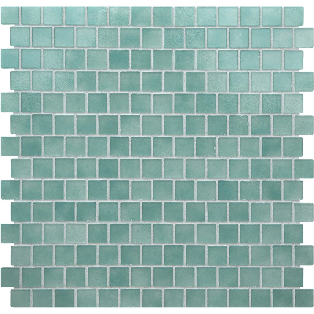 Aquamarine Natural, 3/4" x 3/4" - Glass Tile