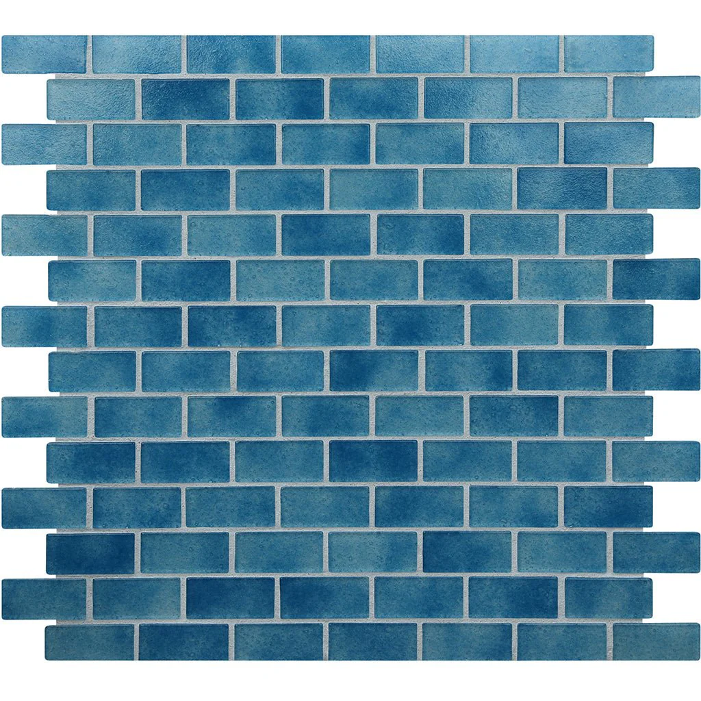 Carnelian Blue Natural, 3/4" x 1-5/8" - Glass Tile