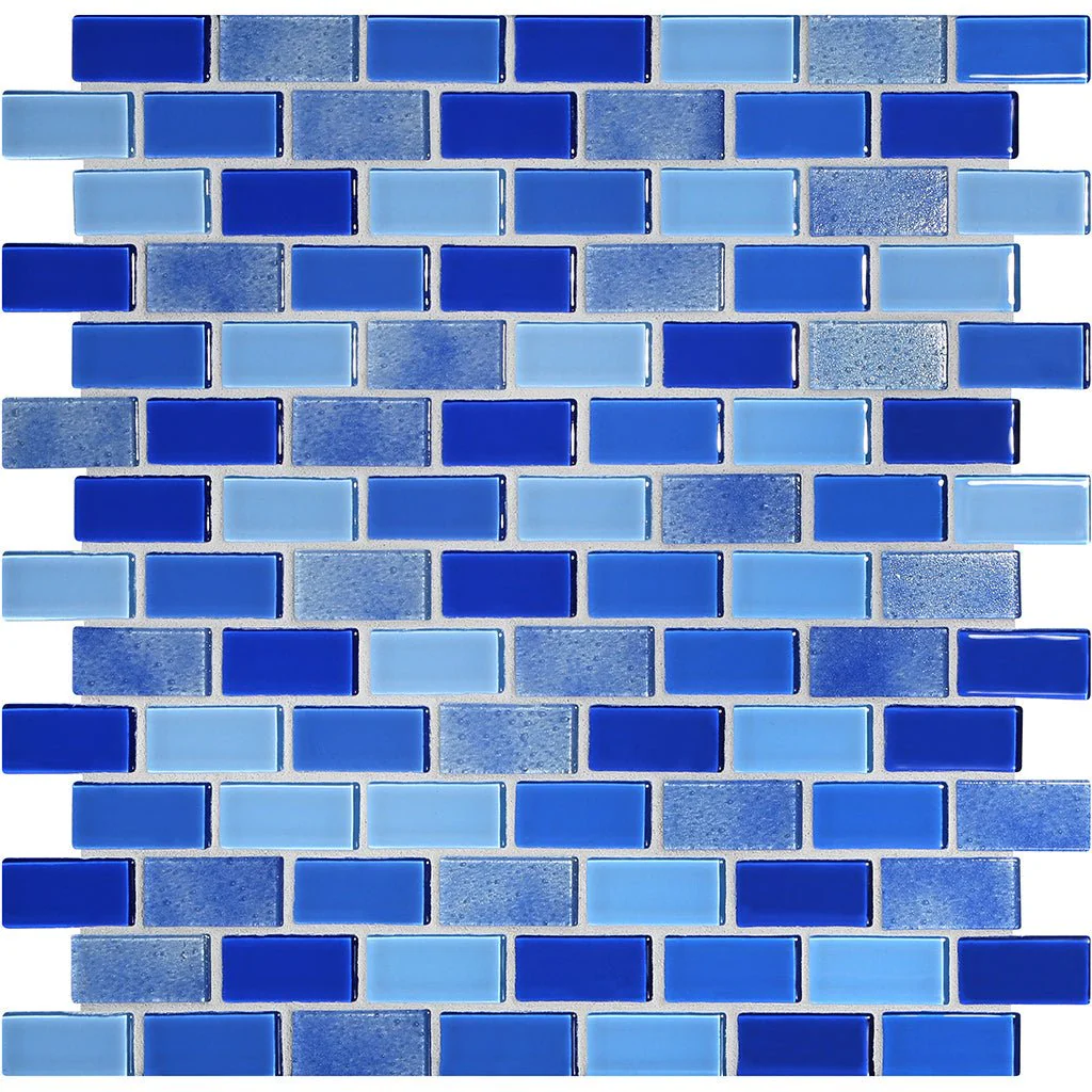 Cornflower Natural, 3/4" x 1-5/8" - Glass Tile