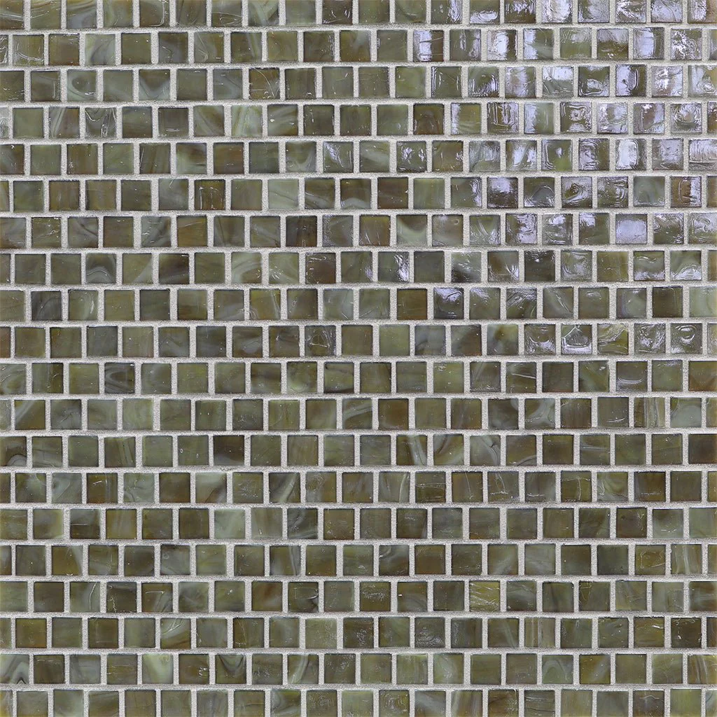 Foxtrot Iridescent, 5/8" x 5/8" - Glass Tile