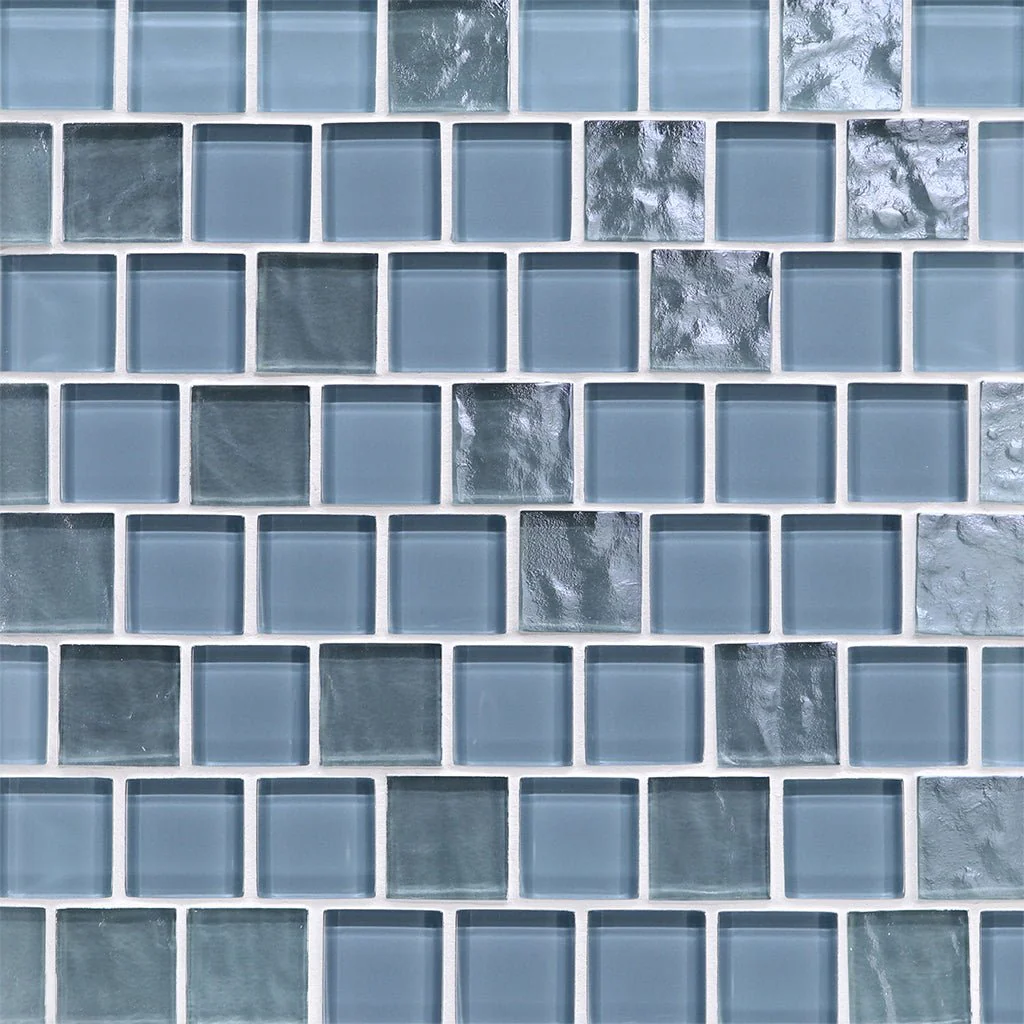 Morning Sky Mixed, 1-1/2" x 1-1/2" - Glass Tile